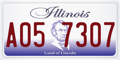 IL license plate A057307