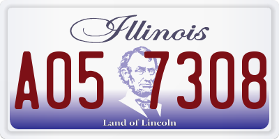 IL license plate A057308