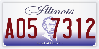 IL license plate A057312