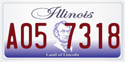 IL license plate A057318