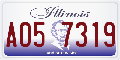 IL license plate A057319