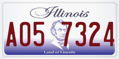 IL license plate A057324