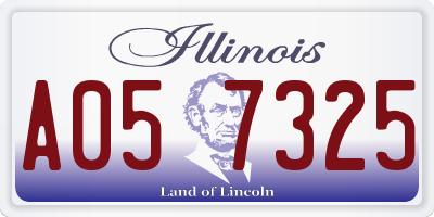 IL license plate A057325