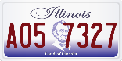 IL license plate A057327
