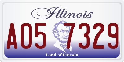 IL license plate A057329