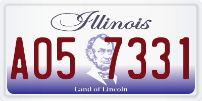 IL license plate A057331