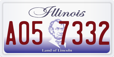 IL license plate A057332