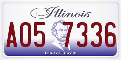 IL license plate A057336