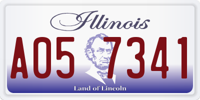 IL license plate A057341