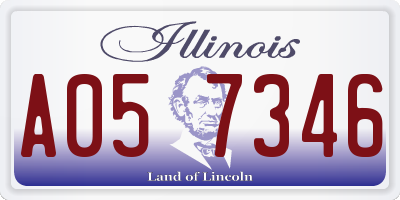 IL license plate A057346