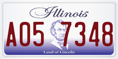 IL license plate A057348