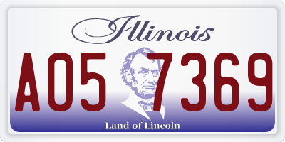 IL license plate A057369