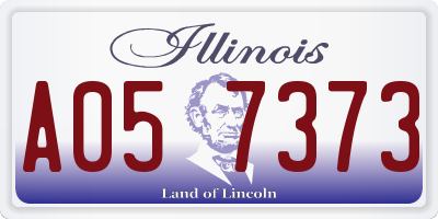 IL license plate A057373