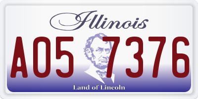 IL license plate A057376