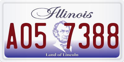 IL license plate A057388