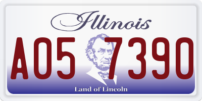 IL license plate A057390