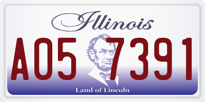 IL license plate A057391