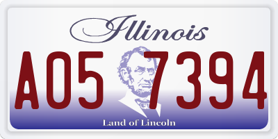 IL license plate A057394
