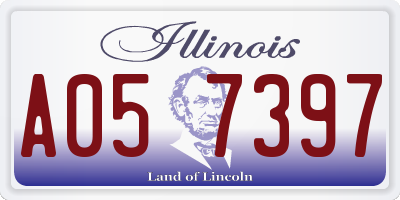 IL license plate A057397