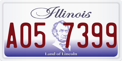 IL license plate A057399