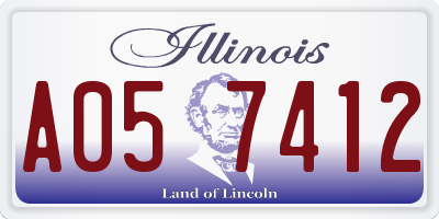 IL license plate A057412