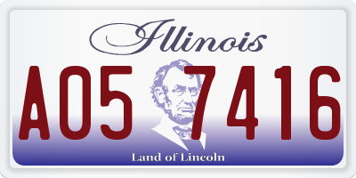 IL license plate A057416