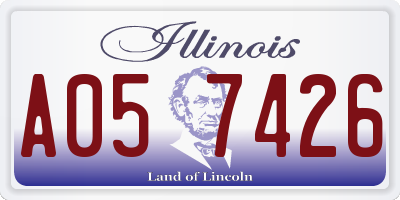 IL license plate A057426