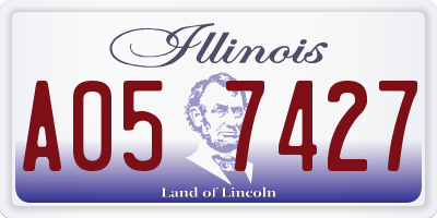 IL license plate A057427