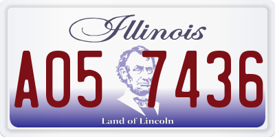 IL license plate A057436