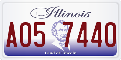 IL license plate A057440