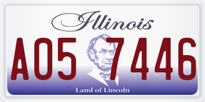 IL license plate A057446