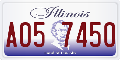 IL license plate A057450
