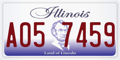 IL license plate A057459