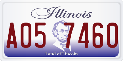 IL license plate A057460