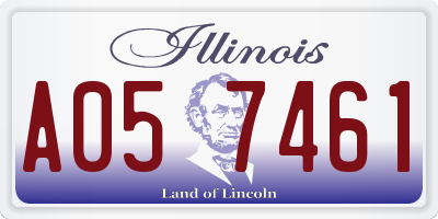 IL license plate A057461