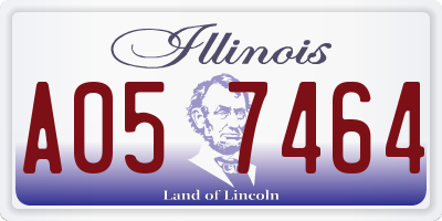IL license plate A057464
