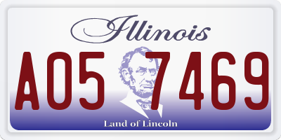 IL license plate A057469