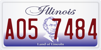 IL license plate A057484