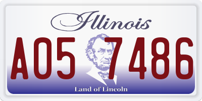 IL license plate A057486