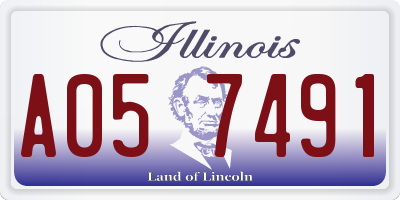 IL license plate A057491
