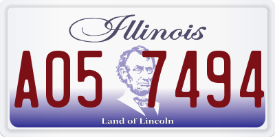 IL license plate A057494