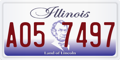 IL license plate A057497