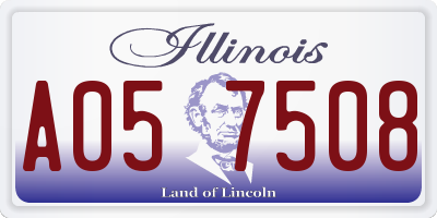 IL license plate A057508