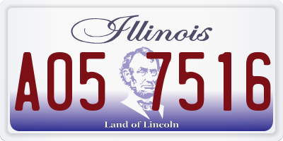 IL license plate A057516