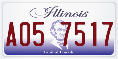 IL license plate A057517