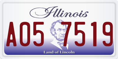 IL license plate A057519
