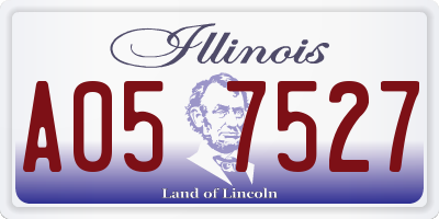 IL license plate A057527