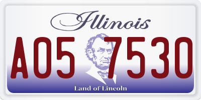 IL license plate A057530