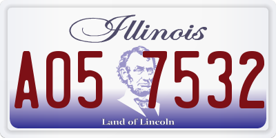 IL license plate A057532