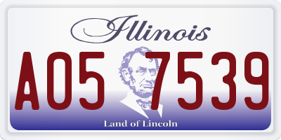 IL license plate A057539